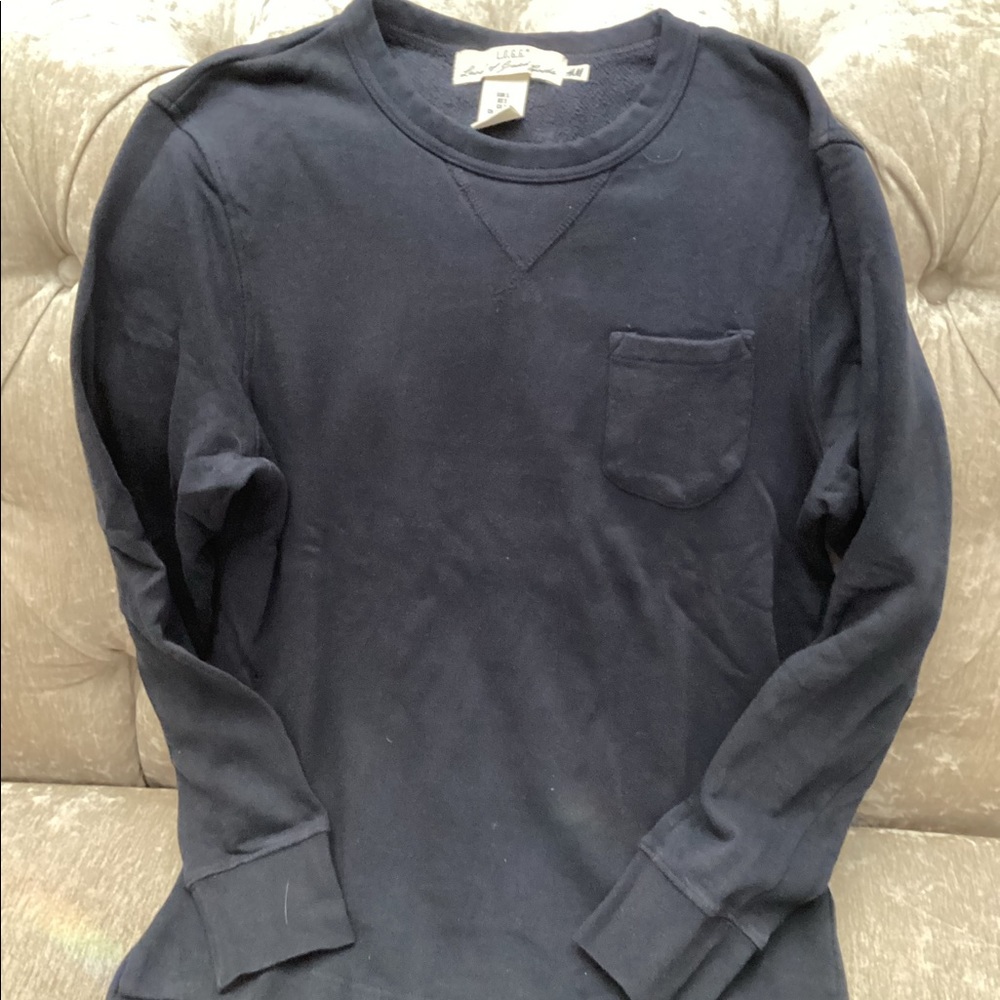 Mens long sleeve black pullover